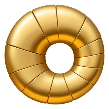 Golden upward spiral sticker