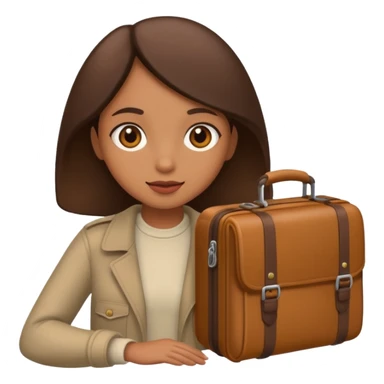 brown girl traveling sticker