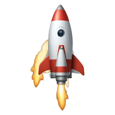 A cool rocket emoji sticker
