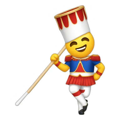 Bâton de majorettes sticker