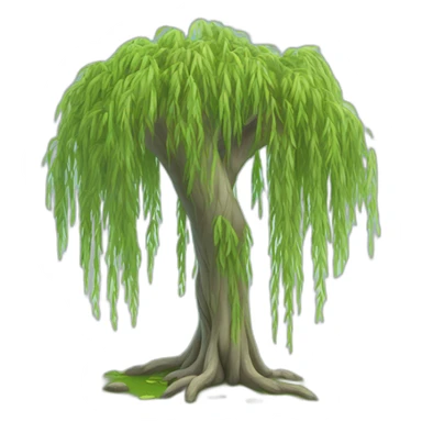 weeping willow sticker