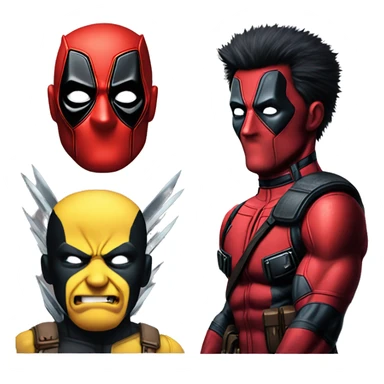 Deadpool wolverine sticker