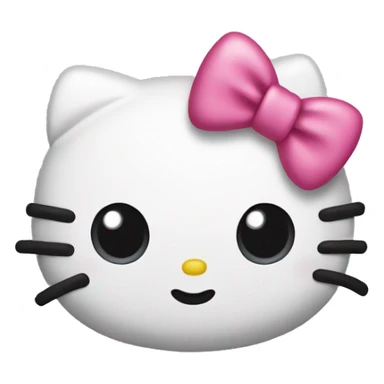 hello kitty bow sticker