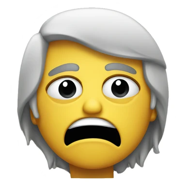 Disgusted face sick sticker