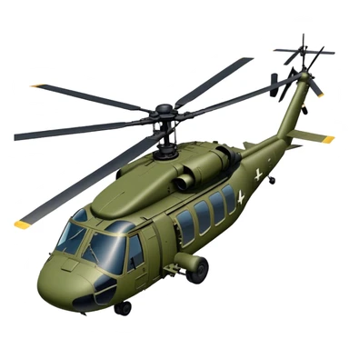Sikorsky UH-60 Black Hawk - Sikorsky (Model Year: 2022) (Iconic colour: Olive green) sticker