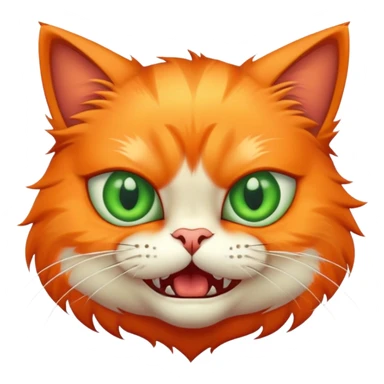 Freaky cat sticker