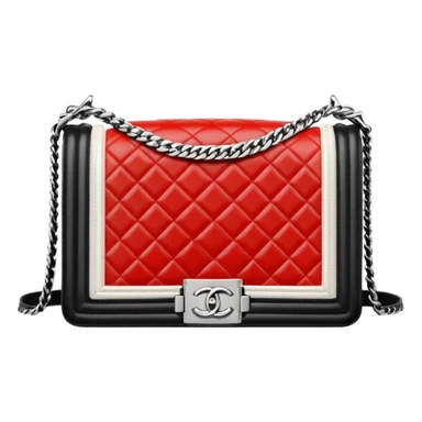 chanel le boy white bag sticker