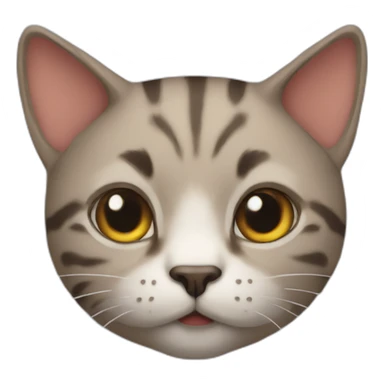 Cat head reality sticker