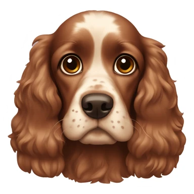 Brown cocker spaniel sticker