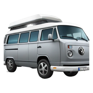 VW T5 Aufstelldach camping bus VW grey from left site sticker