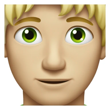 Blond guy green eyes sticker