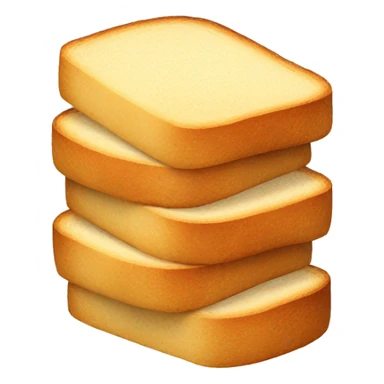 stack of toast sticker