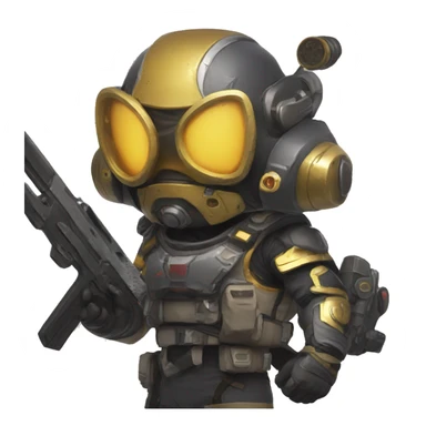 emojis animados miniaturas de helldivers 2  sticker