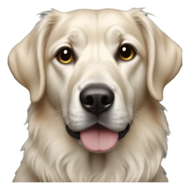 realistic dog portrait focus sticker