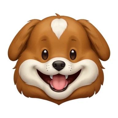 Perro riendose sticker