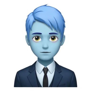 ethereal-pastel-transparent-translucent-gorgeous-spectral-dark-greyish-blue-whitish-gloomy-man-with-blue-hair-with-a-beautiful-black-suit sticker