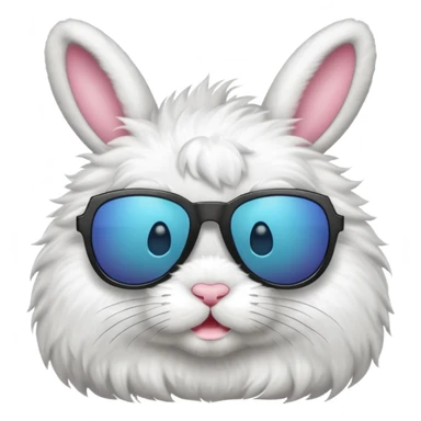 Bunny with sunglasses  sticker