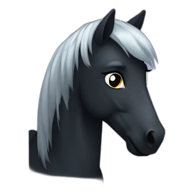 Dark poney sticker