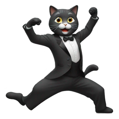 Un chat qui danse sticker