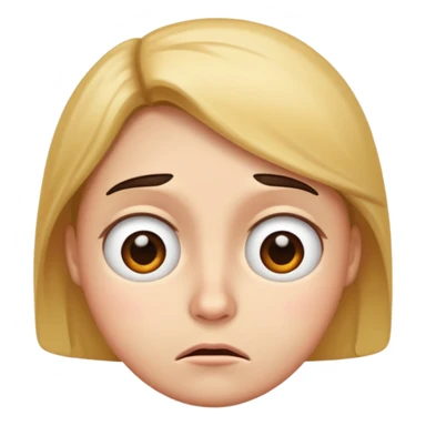 visibly annoyed face sticker