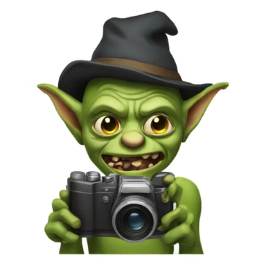 Goblin with a camera  sticker