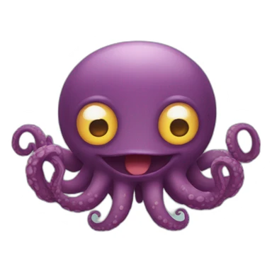 Cute kraken cute face eyes close medidating sticker
