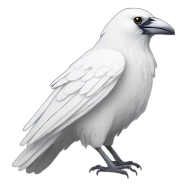 a white raven sticker