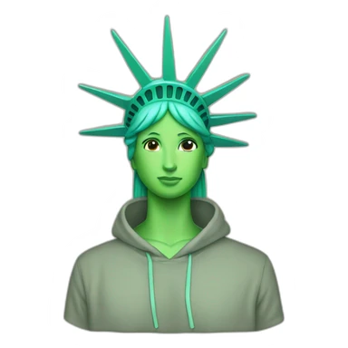 Statue of Liberty hoodie sticker
