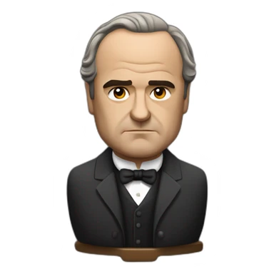 Vito Corleone sitting sticker
