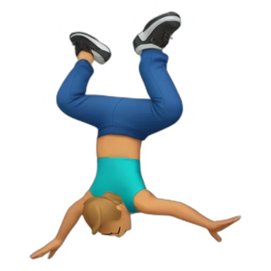 Guy doing a backflip sticker