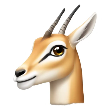 Gazelle smiling sticker
