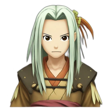 Asakura Hao Shaman King 2001 sticker