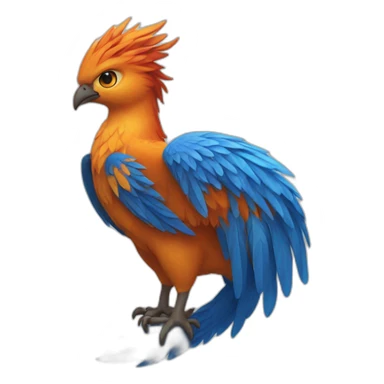 Phoenix bleu sticker