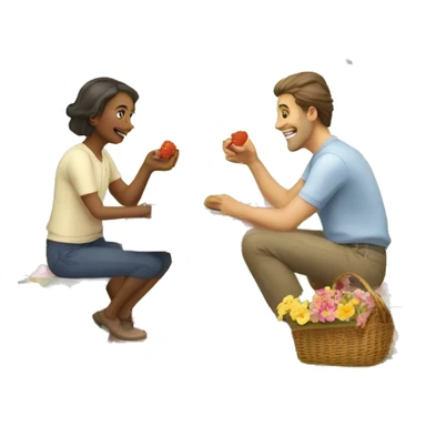 Spring flower picnic basic cycle  sticker