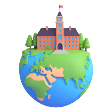 university building on planet Earth sticker