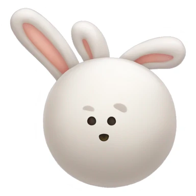 bunny tail wiggle sticker