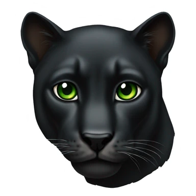 Animal pantera negra con ojos verdes sticker