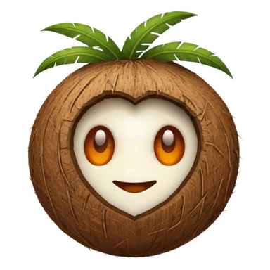 an indian coconut sticker