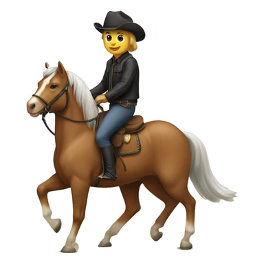 cat riding horse sticker