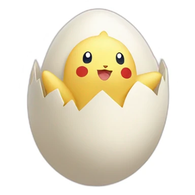 Togepi pokemon in egg sticker