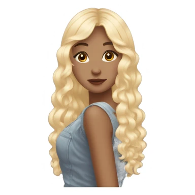 Blonde aesthetic girl ￼ sticker