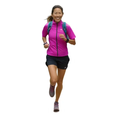 Montaña Lunes rosa trail running  sticker