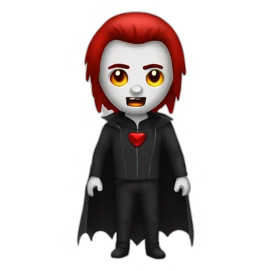 Grungy-vampire-themed sticker