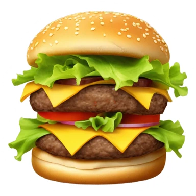 Burger and fries sticker