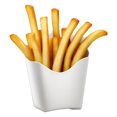 French fries with barbecue sauce and ranch sticker