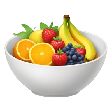 bowl of fruit sticker