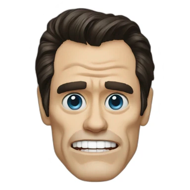 Jim Carrey-rubio-ojos azules -zombie sticker