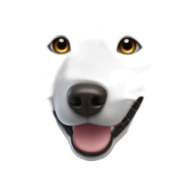 white samoyed dog sticker