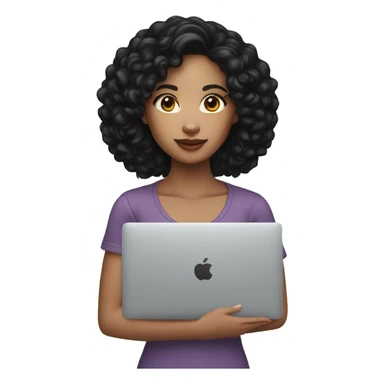 black-hair-lightskin-girls-with-MacBook sticker