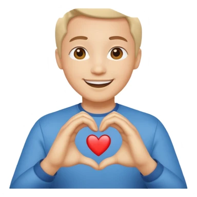 🥹 + 🫶🏻 sticker